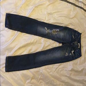 Dark Blue skinny ripped refuge jeans